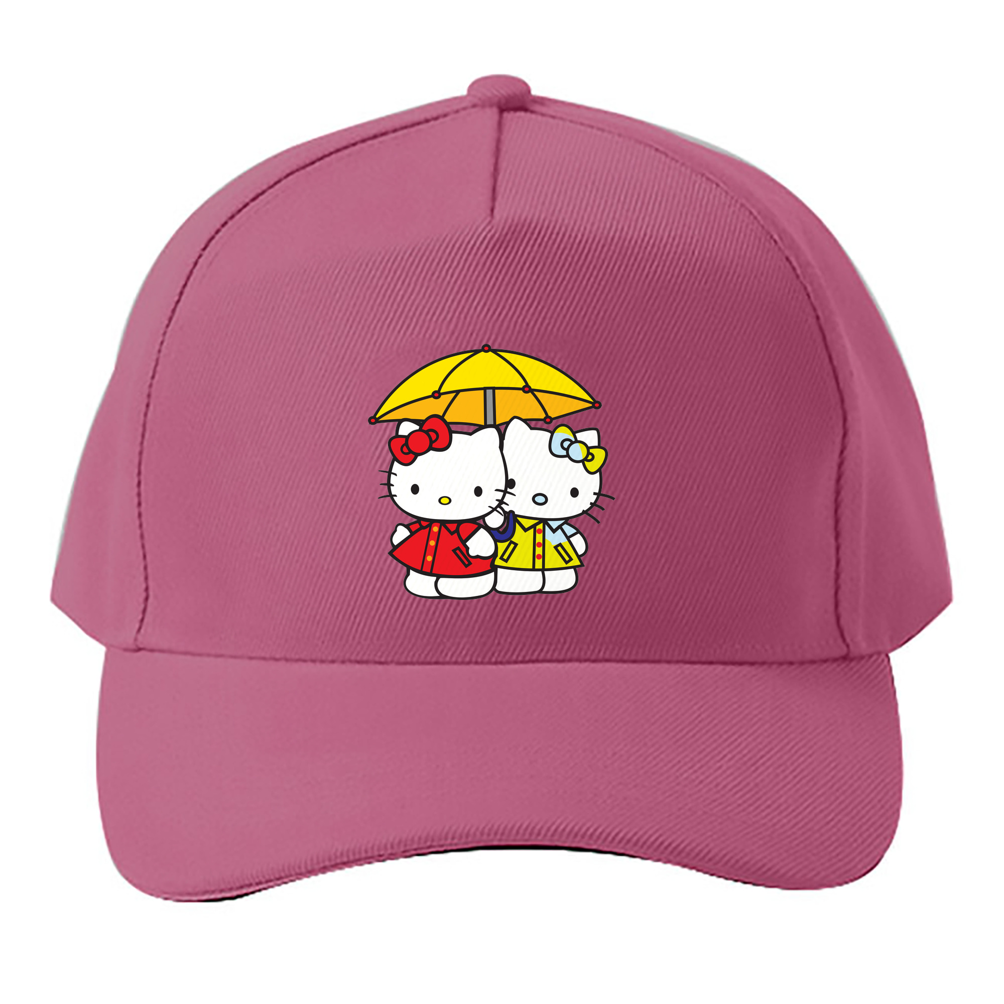 （画像用） Hello Kitty ハローキティ ベースボールキャップ 綿100％ 男女兼用 帽子 スポーツ